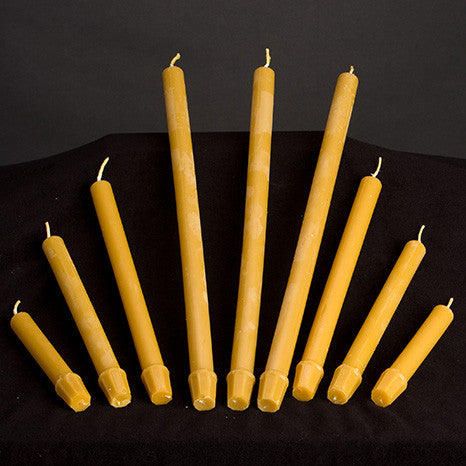 100% Beeswax Candles - 7/8 x 12 SFE (Box of 24)