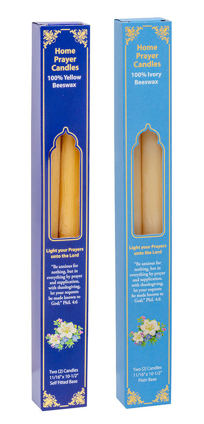 specialty home prayer candles 100% yellow beeswax 100% ivory beeswax tkc candle