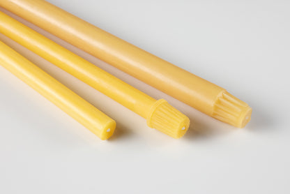 beeswax candles large diameter pure beeswax ultraline candles from tkc candle closeup