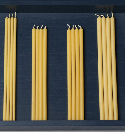 beeswax candles small diameter pure beeswax ultraline candles from tkc candle different sizes